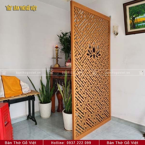 CNC Vách Ngăn Phòng Thờ Đơn GV-VN004