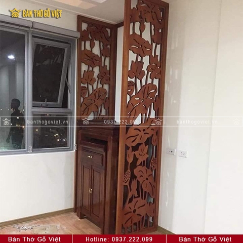 CNC Vách Ngăn Phòng Thờ Không Gian Hẹp GV-VN008
