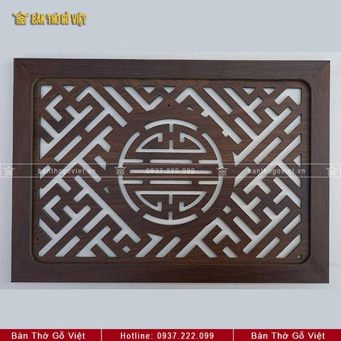 Tấm Chống Ám Khói Chữ Thọ 41x61 Màu Cánh Gián GV-AK002