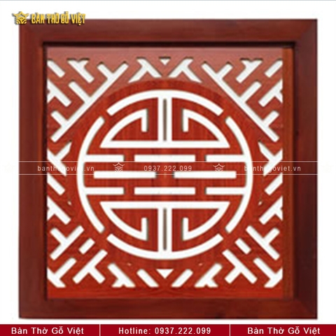 Tấm Chống Ám Khói Màu Cánh Gián 41x41 Chữ Thọ GV-AK004