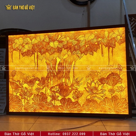 Tranh Trúc Chỉ Bồ Đề Hoa Sen Yên Bình GV-TC101