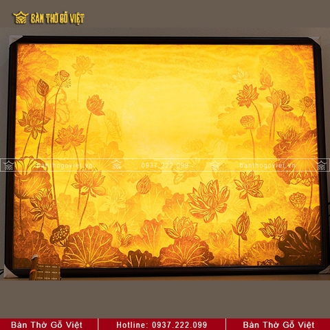 Tranh Trúc Chỉ Hoa Sen An Lành GV-TC103