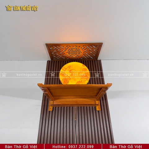 Bàn Thờ Treo Tường Gỗ Gõ Đỏ Chân Bắp Đẹp GV-TR019