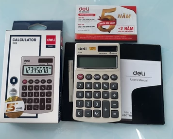 Máy tính 8 số Deli 1120