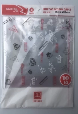 Bọc vở kẻ ngang Hồng Hà 3157 10 tờ