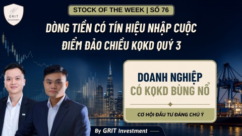 SOTW 76 | TÍN HIỆU DÒNG TIỀN NHẬP CUỘC - ĐIỂM ĐẢO CHIỀU TỪ KQKD QUÝ 3