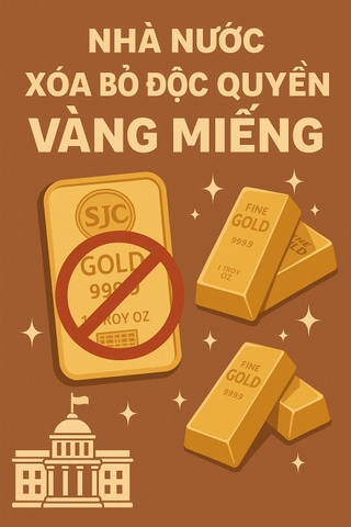 Xóa bỏ độc quyền nhà nước trên thị trường vàng