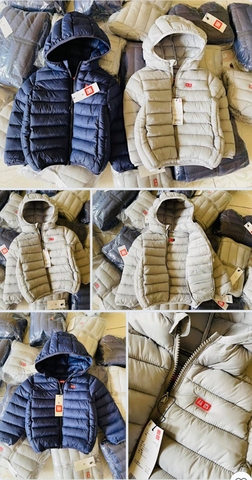 Áo khoác phao Uniqlo dư xịn, siêu nhẹ cho bé trai 2 màu: Ghi và Navy