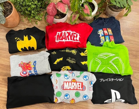 Bộ nỉ bông bé trai Marvel, DC hãng Primark made in Cambodia 9 mẫu