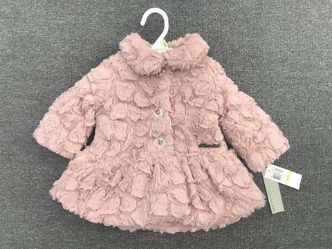 Áo khoác lông Calvin Klein hồng