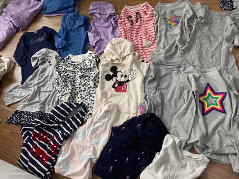 Váy nỉ Gapkids nhiều mẫu GAP kẻ hồng, Mickey ghi, Unicorn tím,...