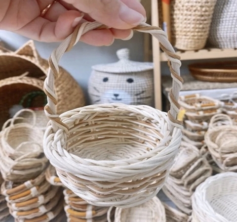 Giỏ mây đan mini