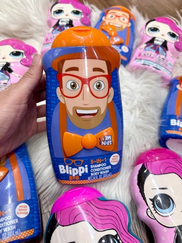Sữa tắm 3in1 Blippi bé trai xanh cam 414ml
