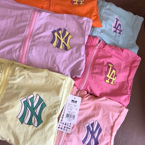 Áo khoác gió MLB màu neon 7 màu