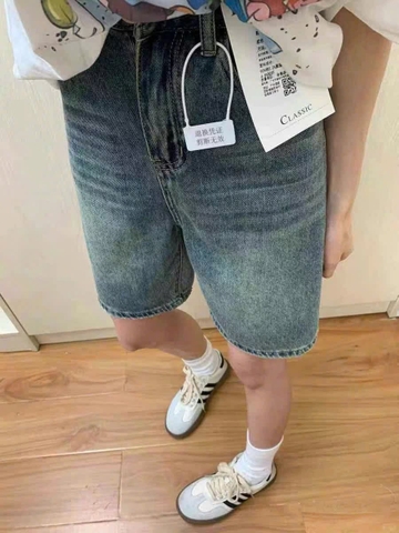 Quần short jeans lửng cho nữ