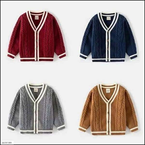 Áo cardigan len Wellkids cho bé 4 màu