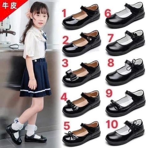 Giày búp bê M1-M5 màu đen cho bé gái