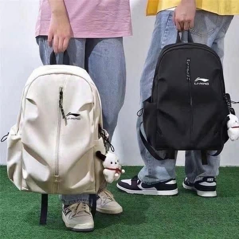 Balo vải Lining 2 màu đen, trắng size 44x30x16cm