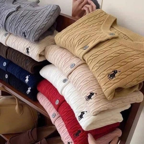 Áo len cardigan Ralph Lauren 8 màu