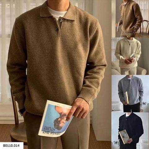 Áo len polo cho nam 4 màu