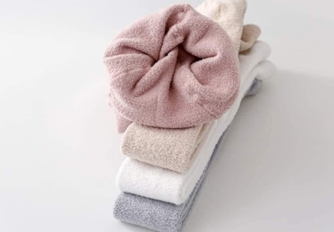 Quần tất lông xù 4 màu be, hồng, ghi, trắng