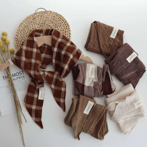 Khăn vuông style Hàn 6 mẫu