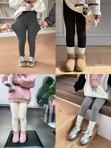 Quần legging lót lông ambb 4 màu cho bé gái