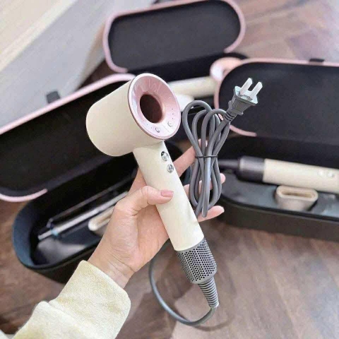 Máy sấy tóc ion 6 chế độ nóng, lạnh full hộp hồng