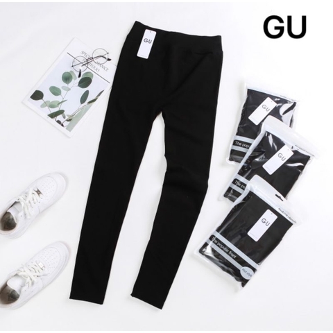 Quần legging lót lông giữ nhiệt Nữ hãng GU freesize
