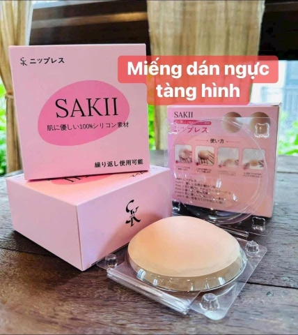 Hộp 4 miếng dán ngực tự thân silicon SAKII Nhật Bản
