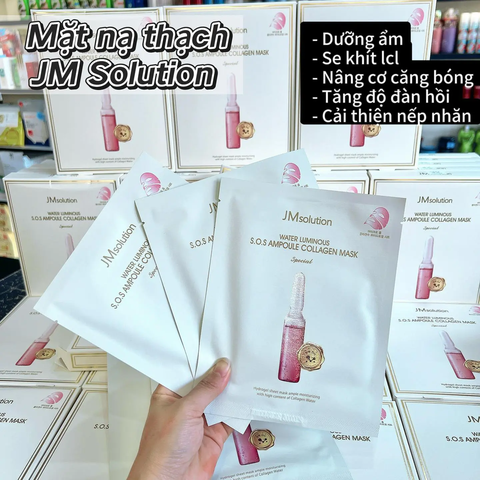 Tách hộp set 5 miếng mặt nạ thạch JMsolution S.O.S Ampoule collagen