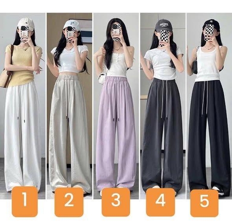 Quần suông chất đũi mát 5 màu cho nữ