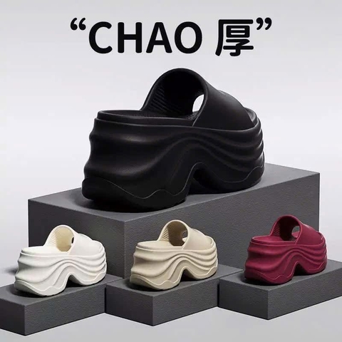 Dép xốp đế cao 10cm hãng Chao 4 màu trắng, đỏ, be, đen