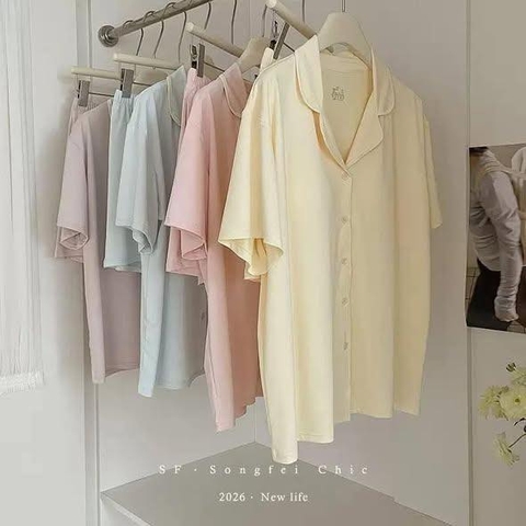 Bộ mặc nhà SONGFEI có bra 4 màu cho nữ