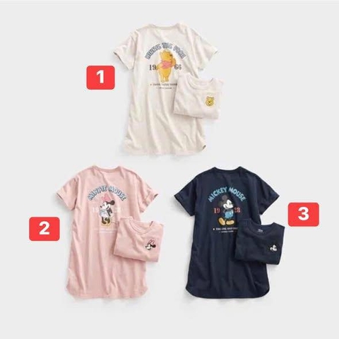 Váy cotton suông cộc tay Disney cho bé 3 mẫu