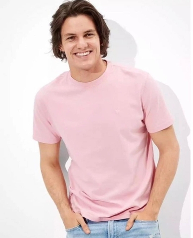 Áo phông trơn nam logo đại bàng Mỹ nhiều màu American Eagle