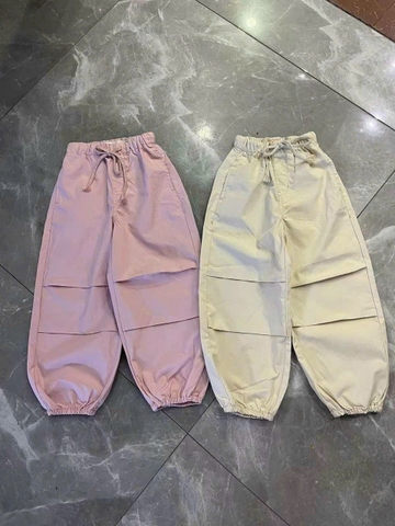 Quần kaki dài hãng Harvest cạp chun nơ 2 màu be, hồng
