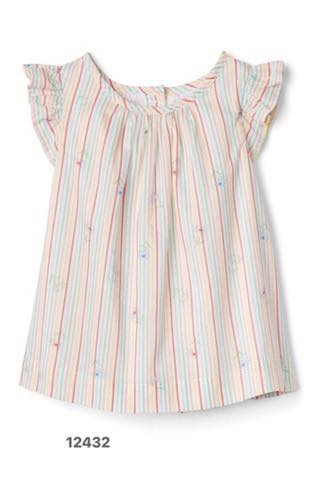 Áo váy vải thô mỏng 2 lớp BabyGap 3 mẫu