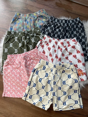 Quần sooc cotton da cá MLB nhiều mẫu size đại