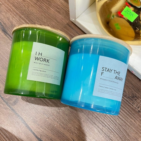 Hũ nến thơm MOD nắp gỗ 8 màu 15 Oz