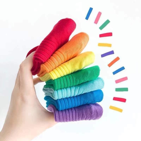 Tất co giãn cao cổ 10 màu cho bé trai, bé gái