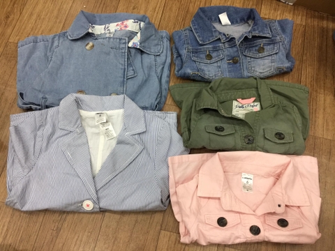 Áo khoác kaki Carter's nhiều mẫu cho bé gái