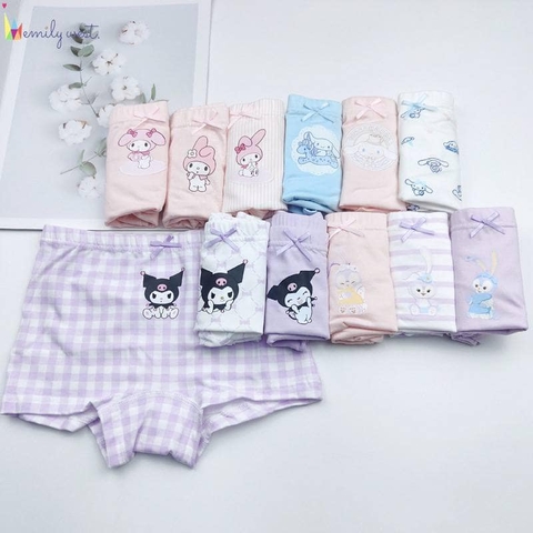 Set 3 quần chip đùi Teengo Kuromi, Cinnamoroll, My Melody bé gái nhiều mẫu