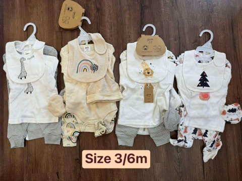 Set đồ sơ sinh 6 chi tiết hãng Jem Look Australia nhiều mẫu
