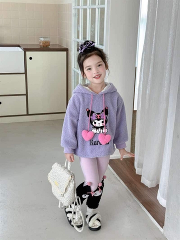 Quần legging nỉ bông Sanrio friends Kuromi, Cinnamoroll, Melody