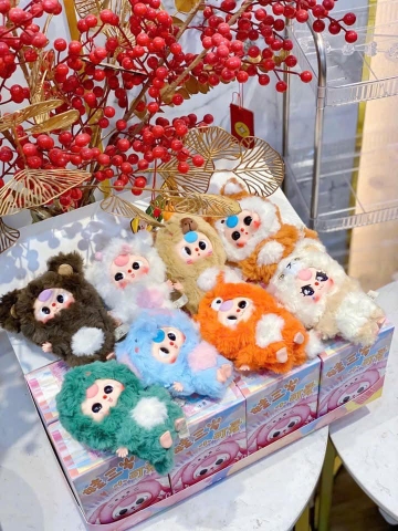 Blind box Baby Three V3 MINI Animal Party Big Cute Plush Series Art Toy SET 8