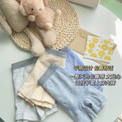 Set 4 quần sịp đùi bé trai size đại 3 mẫu