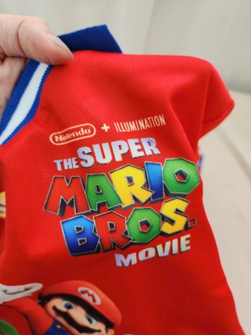 Áo phông cộc tay H&M bóng đá Mario Bro màu đỏ