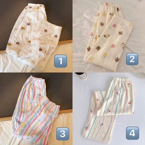 Quần suông đũi xốp mỏng cạp chun 26 mẫu cho nữ