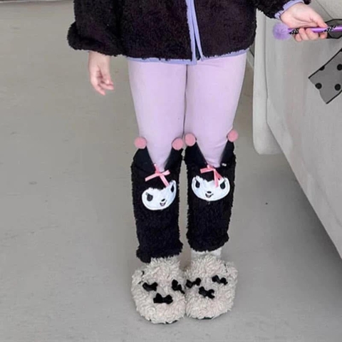 Quần legging nỉ bông Sanrio friends Kuromi, Cinnamoroll, Melody